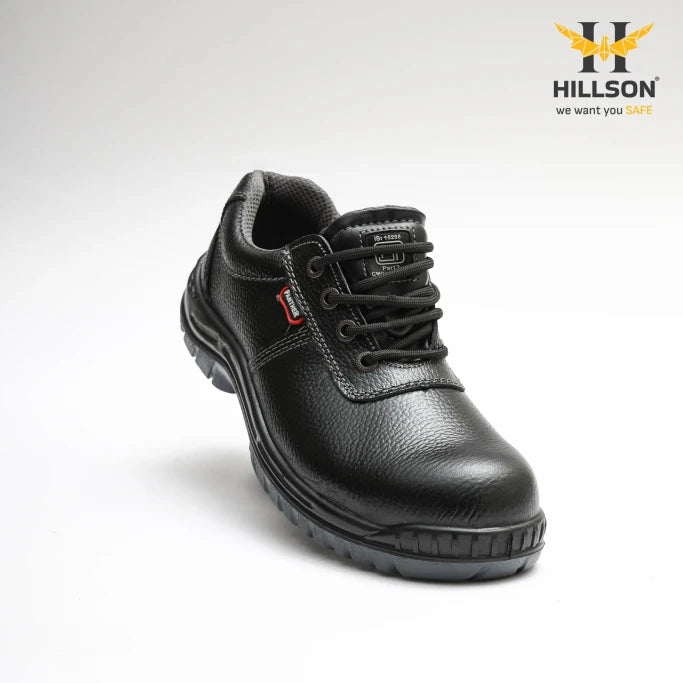 Hillson Panther Dual Density Black Pvc Safety Shoe