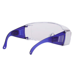 Karam ES007 Safety Goggles with Clear Lens | Scratch & Impact Resistant | Safety Glasses for Multipurpose Use for Pollution, Dust, Riding & Construction Work