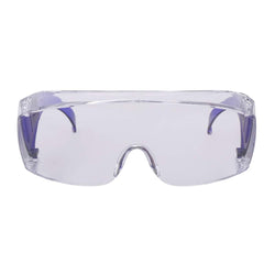 Karam ES007 Safety Goggles with Clear Lens | Scratch & Impact Resistant | Safety Glasses for Multipurpose Use for Pollution, Dust, Riding & Construction Work
