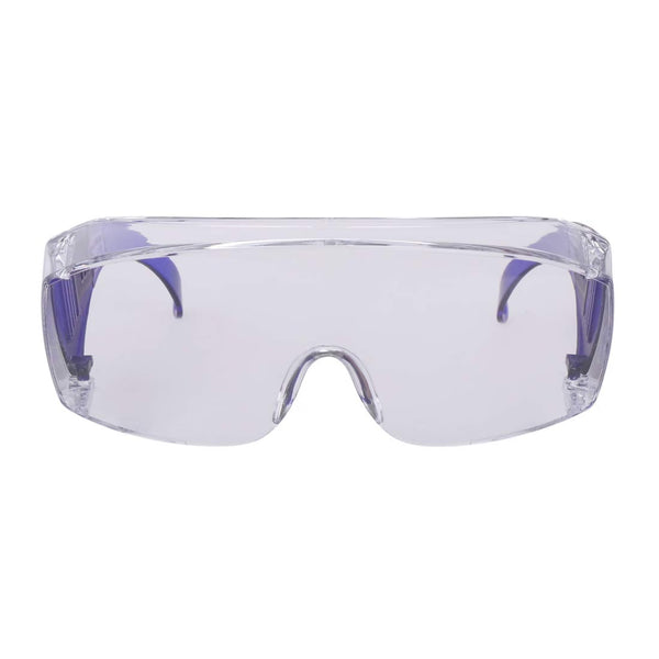 Karam ES007 Safety Goggles with Clear Lens | Scratch & Impact Resistant | Safety Glasses for Multipurpose Use for Pollution, Dust, Riding & Construction Work