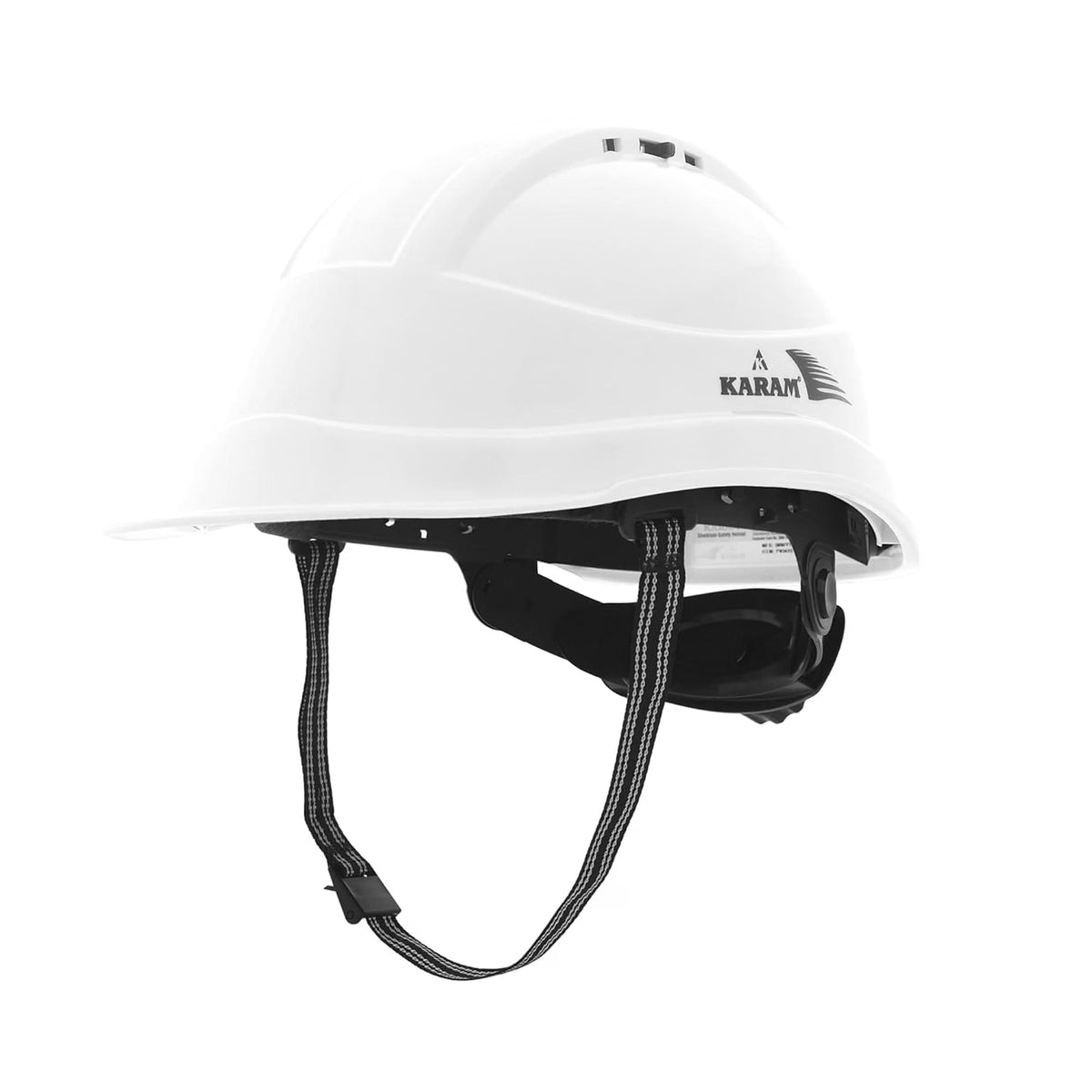 KARAM PN542 Safety Helmet for Men Industrial & Construction Helmet | Ratchet Type Adjustment with Adjustable Chin Strap | Ventilation & Side Slot for Attachment | EN Certified Hard Hat