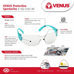VENUS E-102 CHC-AF Safety Eyewear