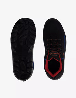 Karam Flytex FS204 Safety Shoes for Men | Sporty Design, Lightweight with Single Density | Antistatic, Antislip, Oil & Heat Resistant with Fiber Toe | Black & Blue