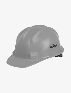 KARAM PN521 Safety Helmet for Men Construction Helmet | Ratchet Type Adjustment with Adjustable Chin Strap | Work Helmet with Side Slot for Attachment | is:2925:1984 Certified