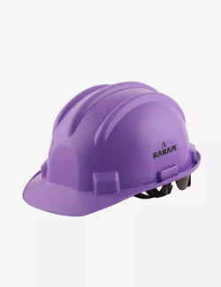 KARAM PN521 Safety Helmet for Men Construction Helmet | Ratchet Type Adjustment with Adjustable Chin Strap | Work Helmet with Side Slot for Attachment | is:2925:1984 Certified