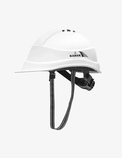 KARAM PN542 Safety Helmet for Men Industrial & Construction Helmet | Ratchet Type Adjustment with Adjustable Chin Strap | Ventilation & Side Slot for Attachment | EN Certified Hard Hat